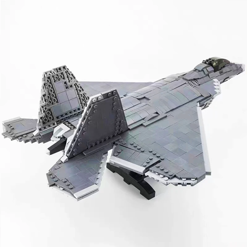 WW2 Airplane Military A10 Fighter Model Building Blocks J-20 Soldier Weapons Air Missile F18 Aircraft Bricks Set Toy For Kid MOC