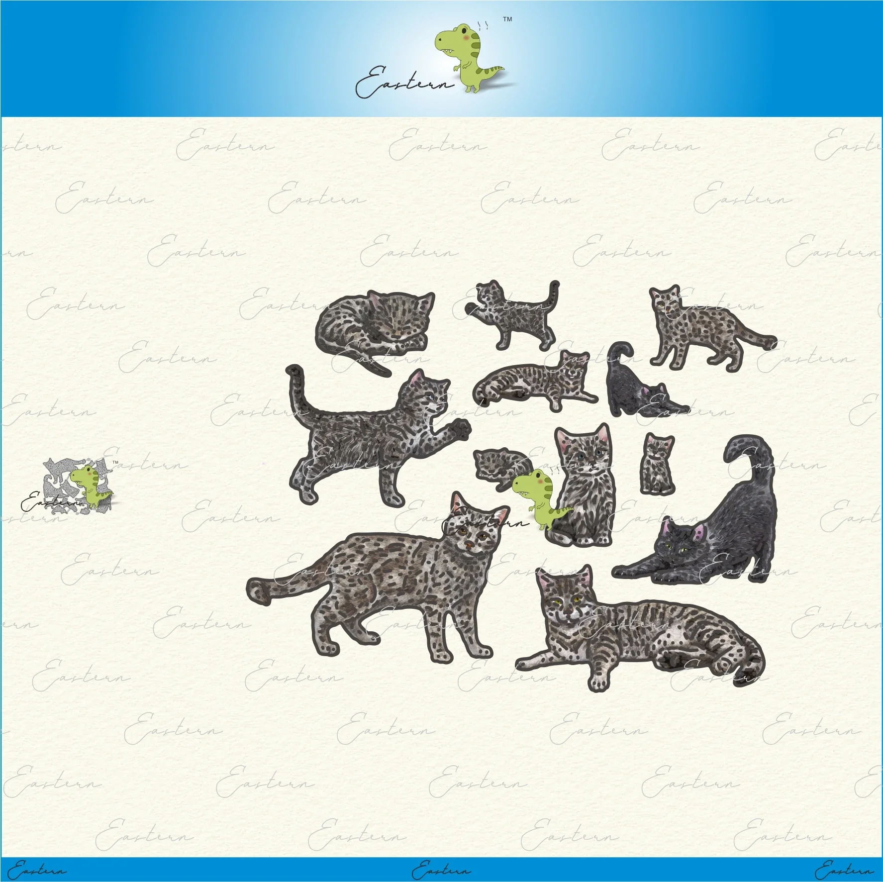 Feline Fine Gathering Stanzformen-Set, Metall-Stanzformen, 2023, neue DIY-Formen, Scrapbooking, Papierherstellung, Stanzformen, Bastelbedarf, bedrucktes Blatt