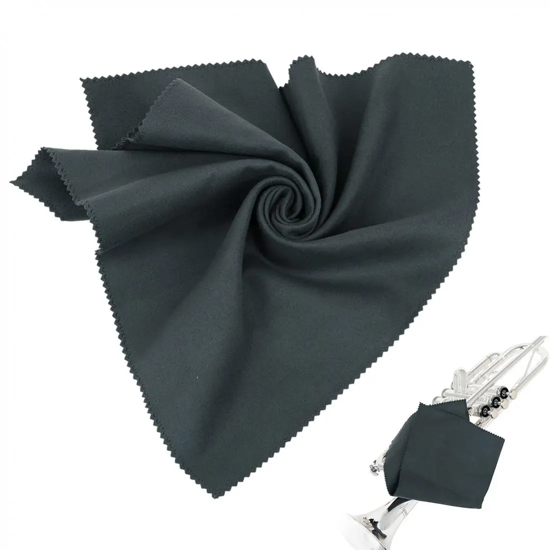 Салфетка для чистки музыкальных инструментов из микрофибры 29x29 см для фортепиано/саксофона/гитары/скрипки/трубы и т. д., бархатная салфетка для протирки