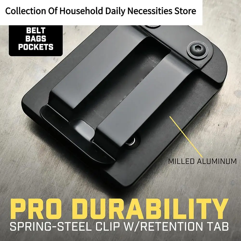 حامل الأدوات المغناطيسية المعدنية المغناطيسي حزام كليب الحافظة للبراغي والأظافر قوية كليب في حزام المغناطيس حامل H6L0