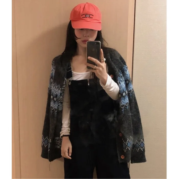 Вязаный свитер Lazy Sle, кардиган против старения, весна-осень-зима, модная верхняя одежда, мягкая, средняя, тонкая, стандартного кроя