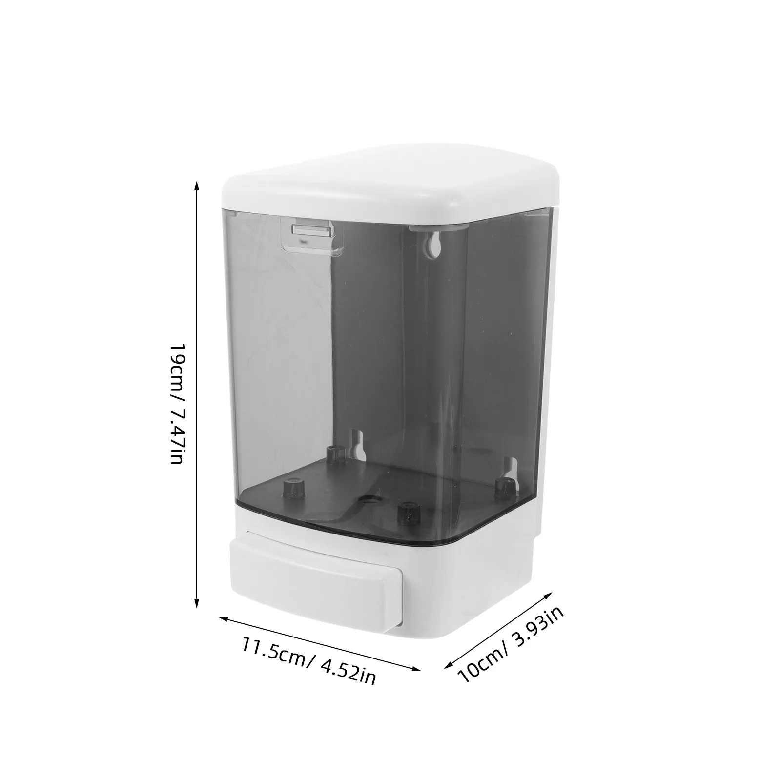 2Pcs Manual Wall Mounted Soap Dispenser 1000Ml Large Capacity Plastic for Bathroom Kitchen Office Easy Refill Soap Dispenser Set