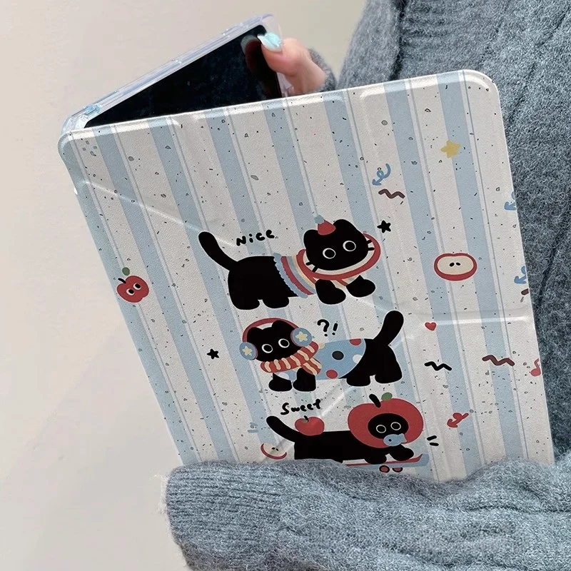 Cartoon Dog Cover For iPad 2024 Air6 11 13 Pro11 12.9 10.9 10.2 Air4 5 10.9 Air3 10.5 9.7 Mini6 7 Cute Funda Case