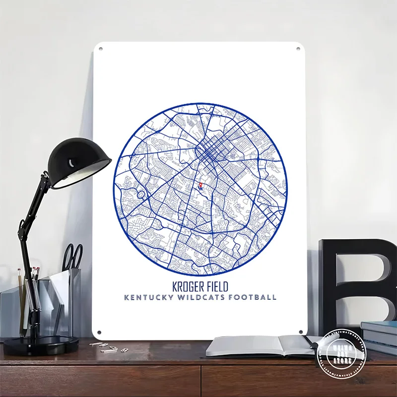 Kentucky Wildcats Metal Poster Perfect Gift for Fans Lovers Personalized Wall Art Metal Sign for Decoration Room Ornaments Decor