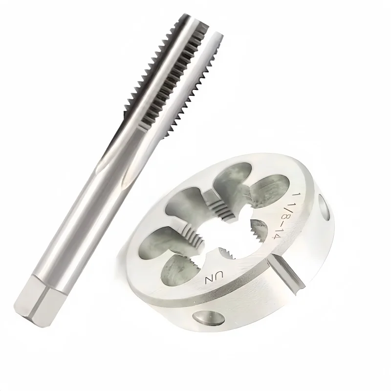 1Set American Screw Hand Tap and Die Set Fine Thread Dies Taps Suit UNC UNS UNEF 13/16 7/8 15/16 1-8 1-10 1-12 1-14 1-16 1-18
