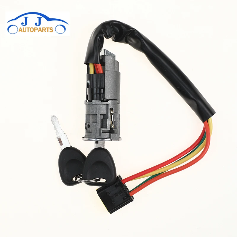 7702296589 Ignition Lock Cylinder Starter Switch Lock with 2 Keys for Renault Logan Dacia Sandero Clio 7701471098 7701471220