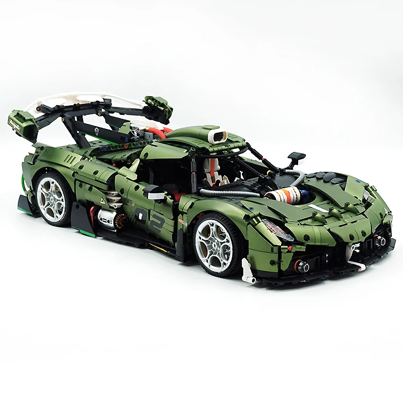 1:8 Technische Serie Racing Sport Auto 10628 Bouwsteen Stad Mechanische Snelheid Voertuig Model Bricks Speelgoed Voor Kid Kerstcadeaus MOC