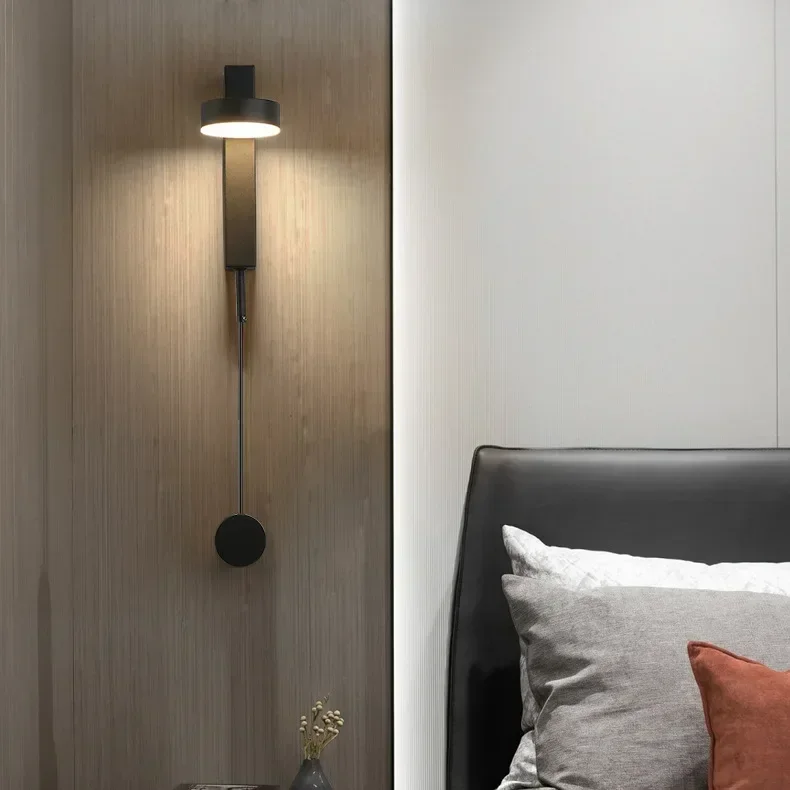 

Nordic Dimmable Wall Lamp with Switch Modern Adjustable Bedroom Lighting