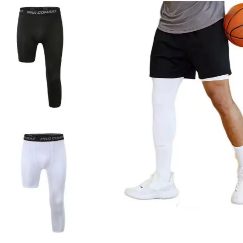 2025 Male Cool Dry Leggings Sports Baselayer Running Tights Athletic Workout Active Shorts Mens Compression Pants Tights