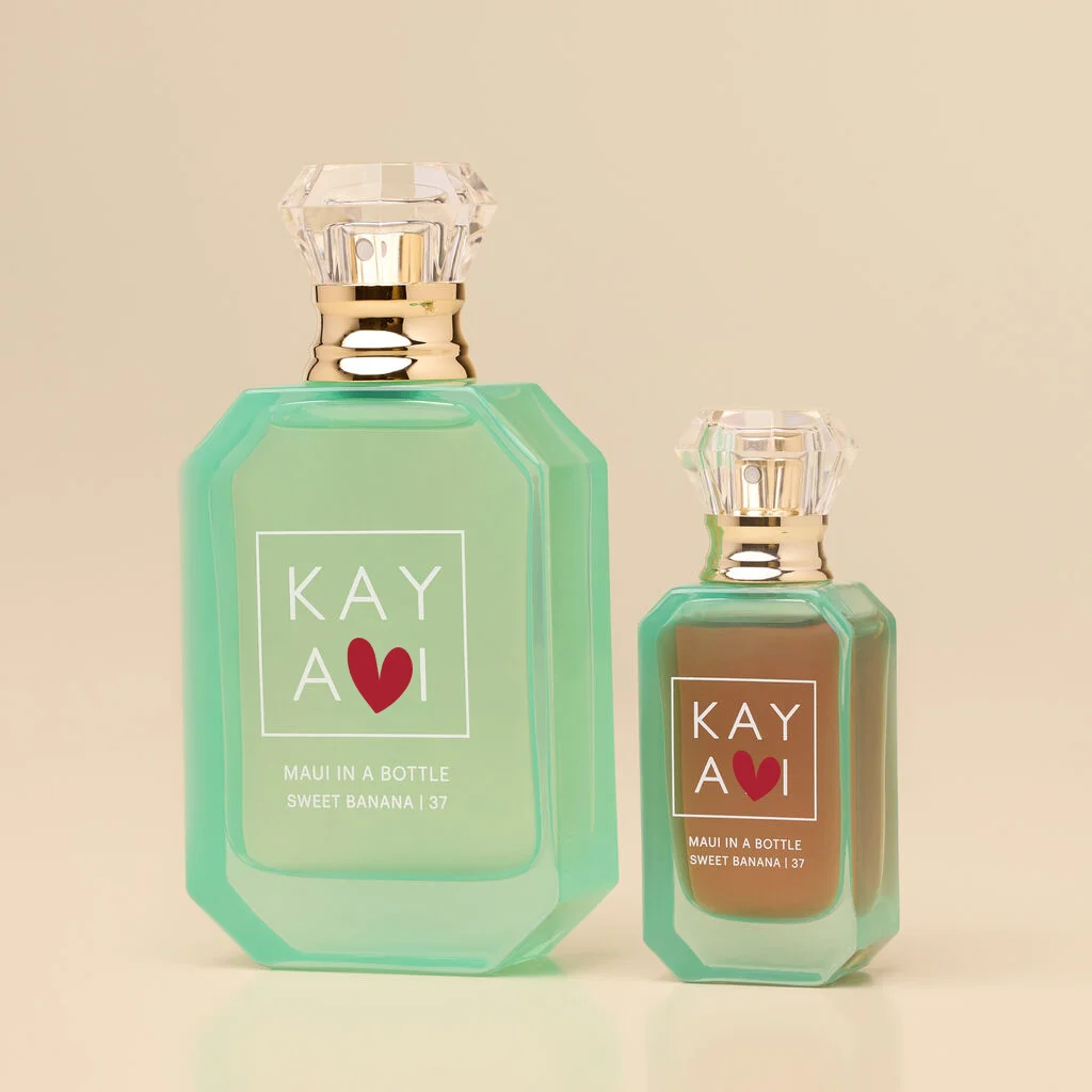 Women Tropical Fruity Eau De Parfum, Sweet Banana Coconut Scent, Long Lasting Vacation Vibe Perfume for Holiday Gift