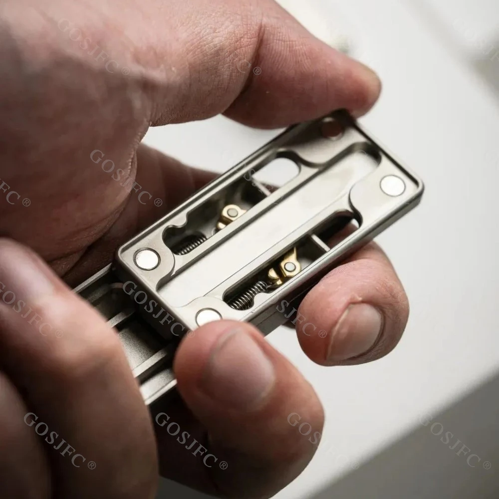 سايبر EDC تشوان ليو تململ المنزلق الميكانيكية الفولاذ المقاوم للصدأ دفع المنزلق لعبة لتخفيف الضغط ألعاب متململة الكبار التصميم الأصلي