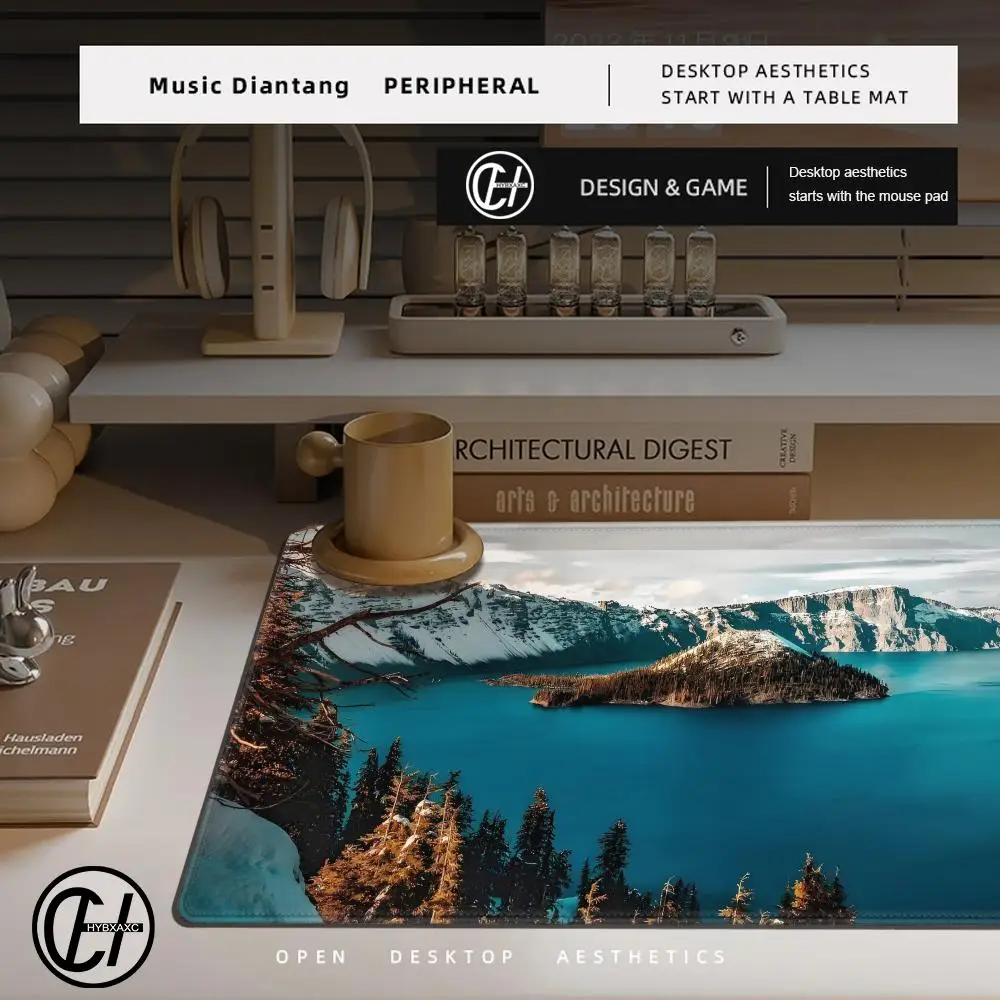 لوحة الماوس لطيف HD وسادة مكتب تمديد المشهد الألعاب لوحة المفاتيح الحصير كبيرة 90x40 سنتيمتر الطبيعة XXL ألعاب ماوس #6