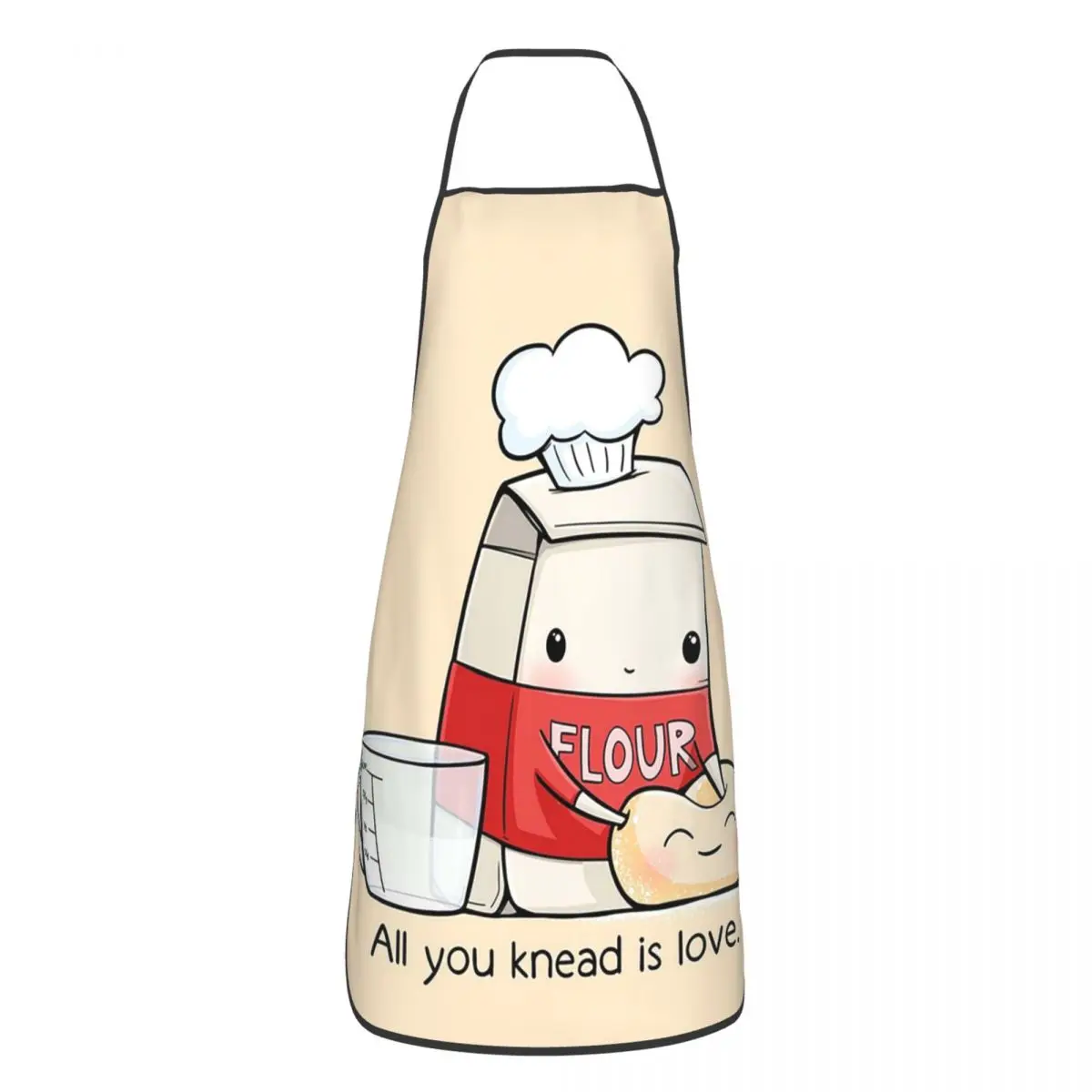 All You Knead Is Love Apron Chef Cooking Baking Tablier Sleeveless Bib Kitchen Cleaning Pinafore for Women Men Gardening