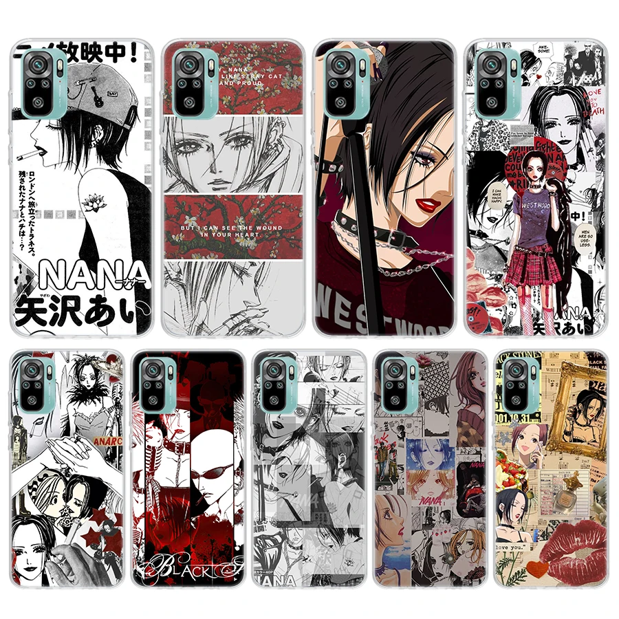 Anime Oosaki Nana Soft Phone Case For Xiaomi Redmi 10 10A 10C 9 9A 9C 9T 12 12C 8 8A 7 7A 6 6A S2 K20 K40 Pro 10X K30 Coque