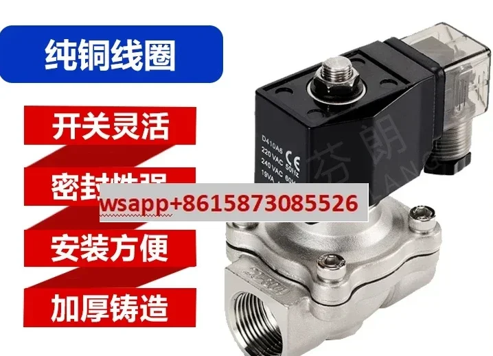 Stainless steel diaphragm solenoid valve DN10/DN15/DN20/DN25