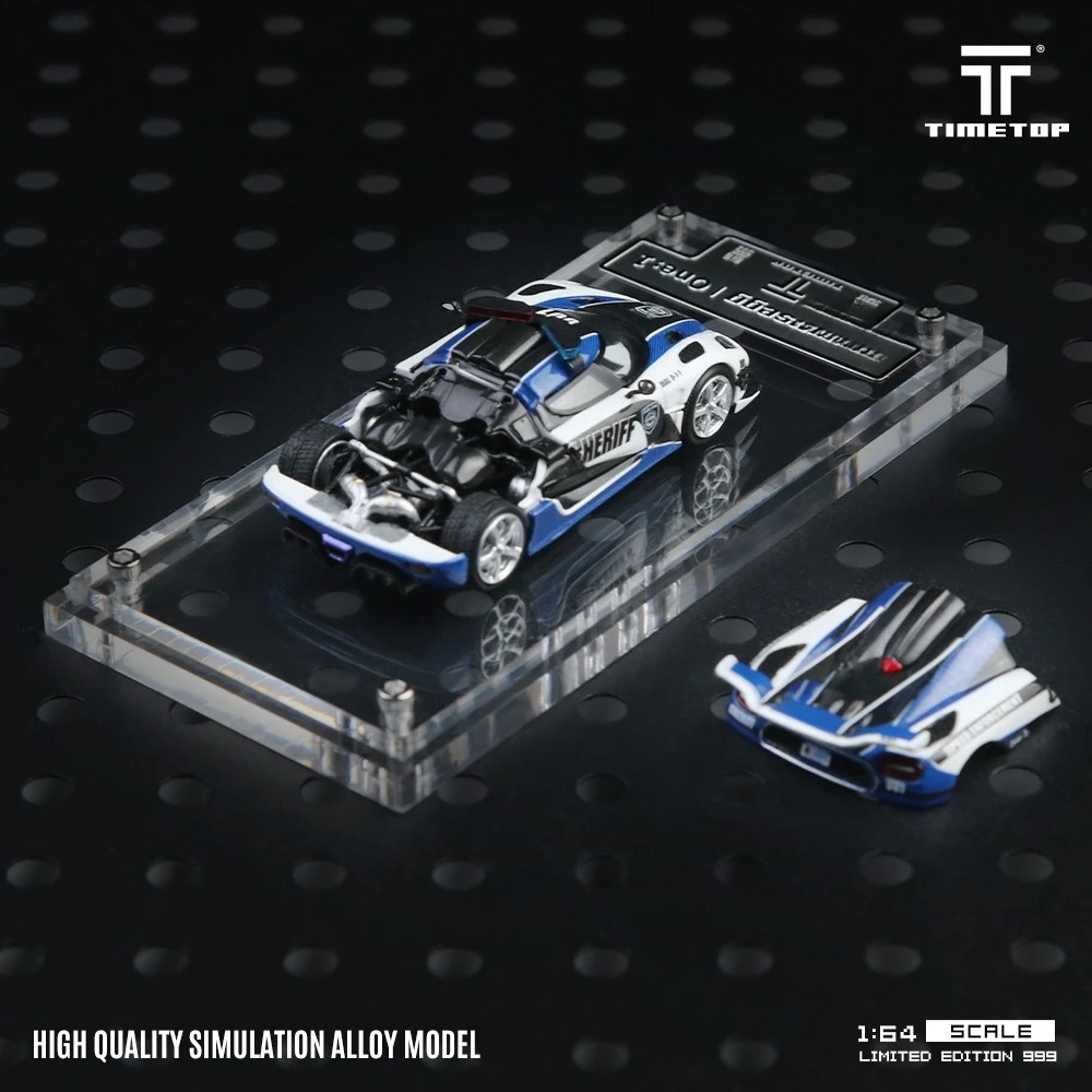 **الطلب المسبق ** Time Top TT x Time Micro TM 1:64 One 1 Police Livery Diecast Model Car