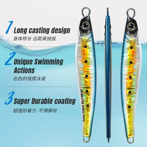 JIGGING PRO Jugulo Jig 15g 20g 30g 40g 60g Casting Jig Shore Metal Jig Lure Saltvattenfiskeredskap 10 best sales metalljiggfiskebete - №10