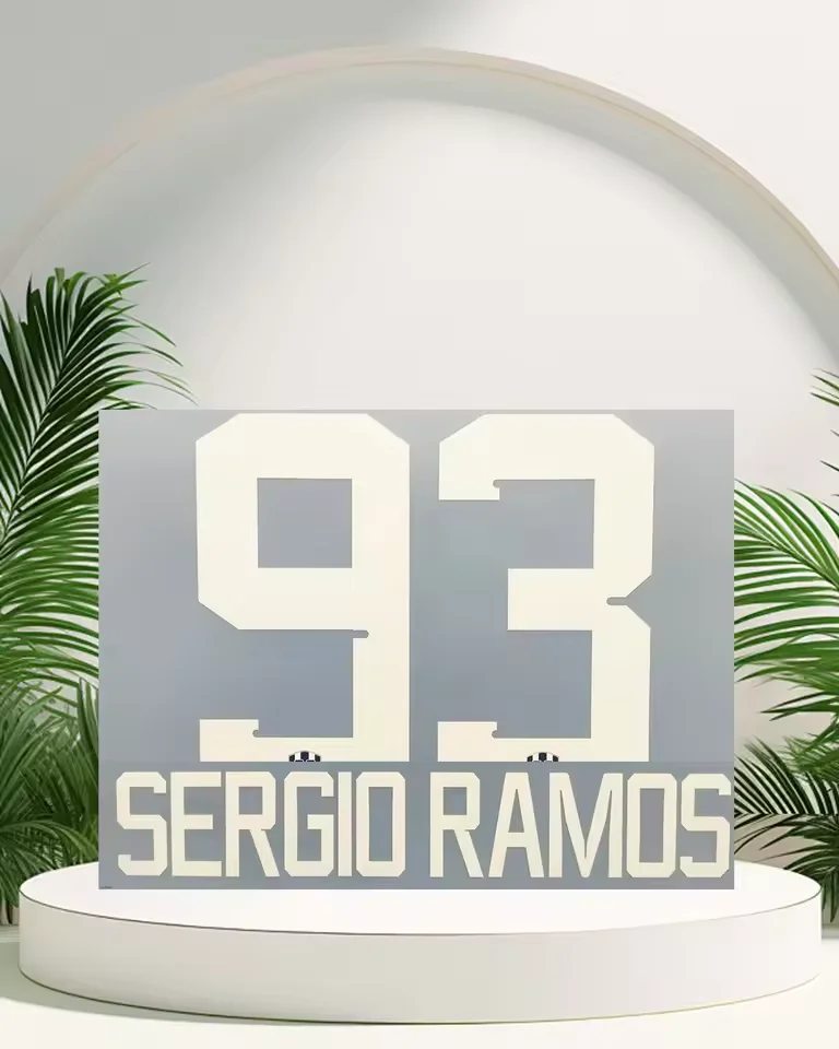 

#93 SERGIO RAMOS 2025 Name sets iron on SERGIO RAMOS name and number 2025 top quality