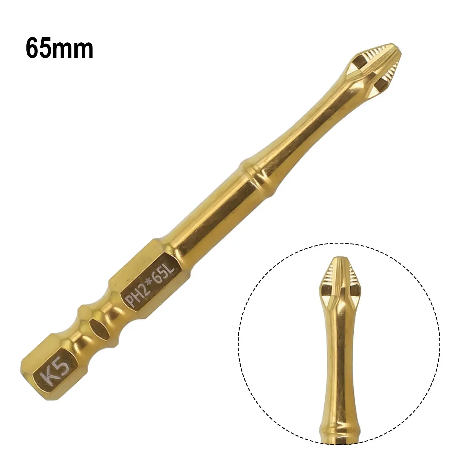 육각 섕크 PH2 크로스 스크루 드라이버, 고경도 미끄럼 방지 K5 합금강, 드릴 비트, 6.3mm, 25mm, 50mm, 65mm, 75mm, 100mm, 150mm