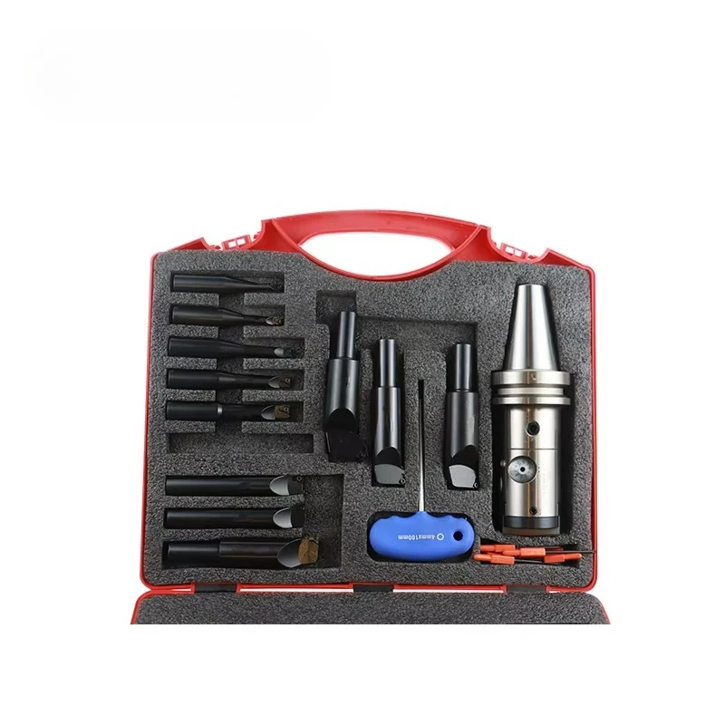 

Bore Head Set BT40-NBJ16-12P Micro Adjustable Fine Boring Head Combination(Tool Kit)