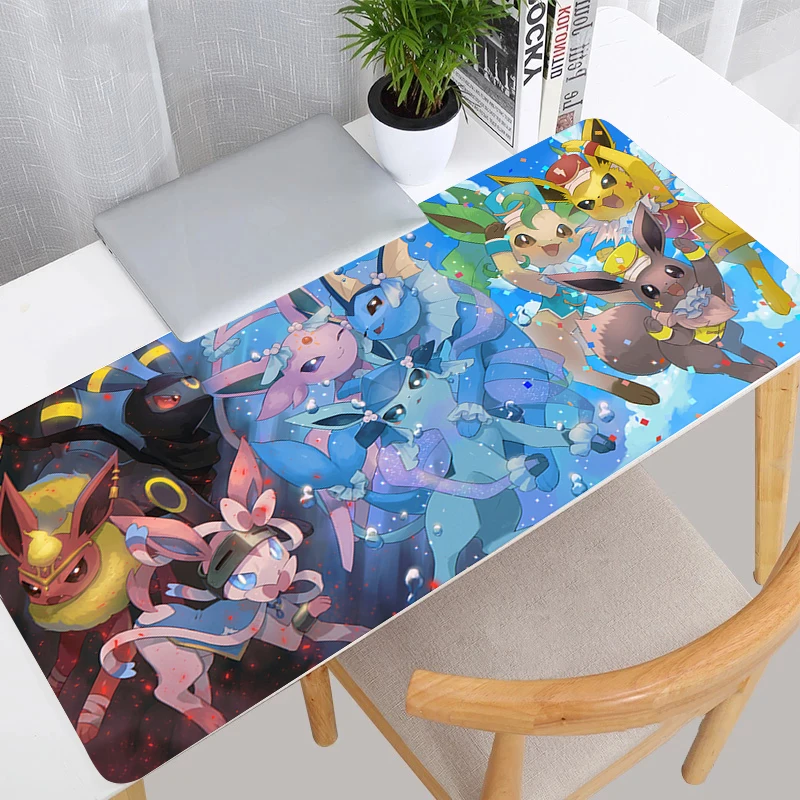 

Kawaii Mouse Pad Pokemon Pikachu Anime Cute Girl Gabinete Gamer Computer Desk Mat Keyboard Gaming Accessories Mousepad