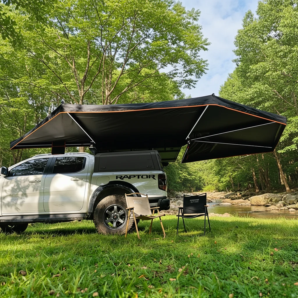 Aluminum Alloy Hinged Hardtop Waterproof Truck Bed Cover Washable Tailbox Canopy No Drill Installation Locking 2-Year Warranty