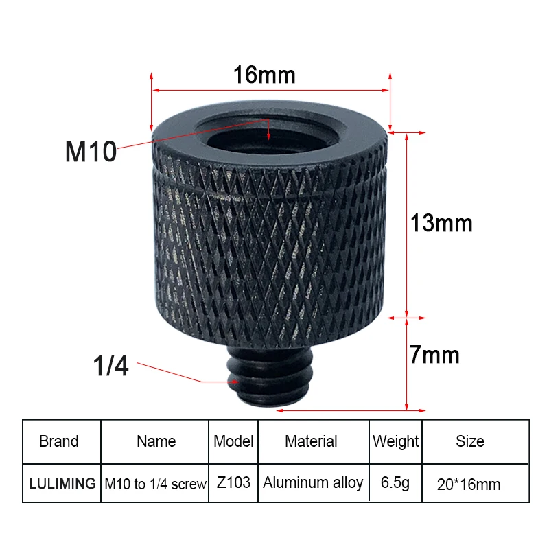 1/4-20 to M4 M5 M6 M8 M10 M12 Conversion Screw Projector Bracket Adapter Ballhead Camera Tripod Photography Conversion Screw