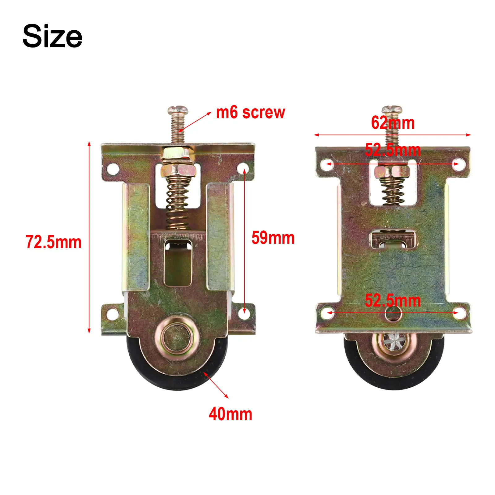 Cabinet Sliding Door Pulleys with Cam Roller for Smooth Operation and Stability in Kitchen and Storage Cabinets