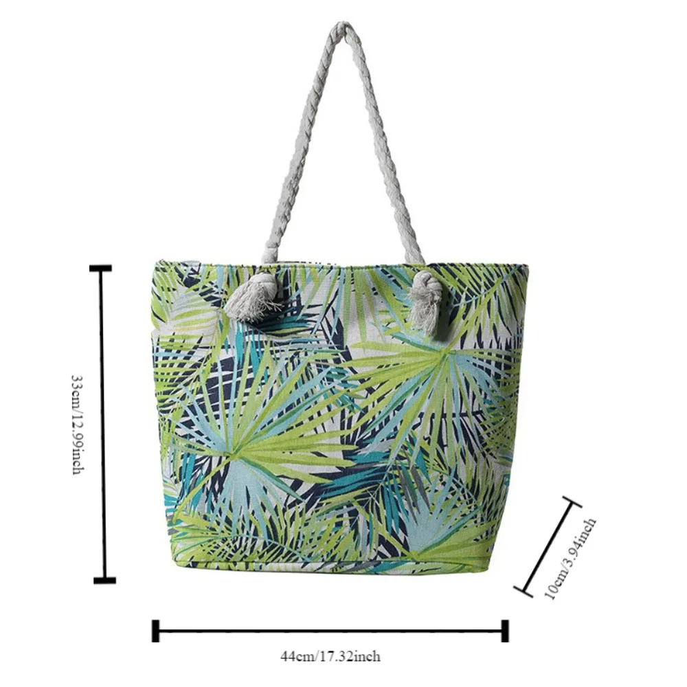 Women Canvas Shoulder Bag Mommy Large Capacity Hadnbag Ladies Portable Shopping Tote Bag