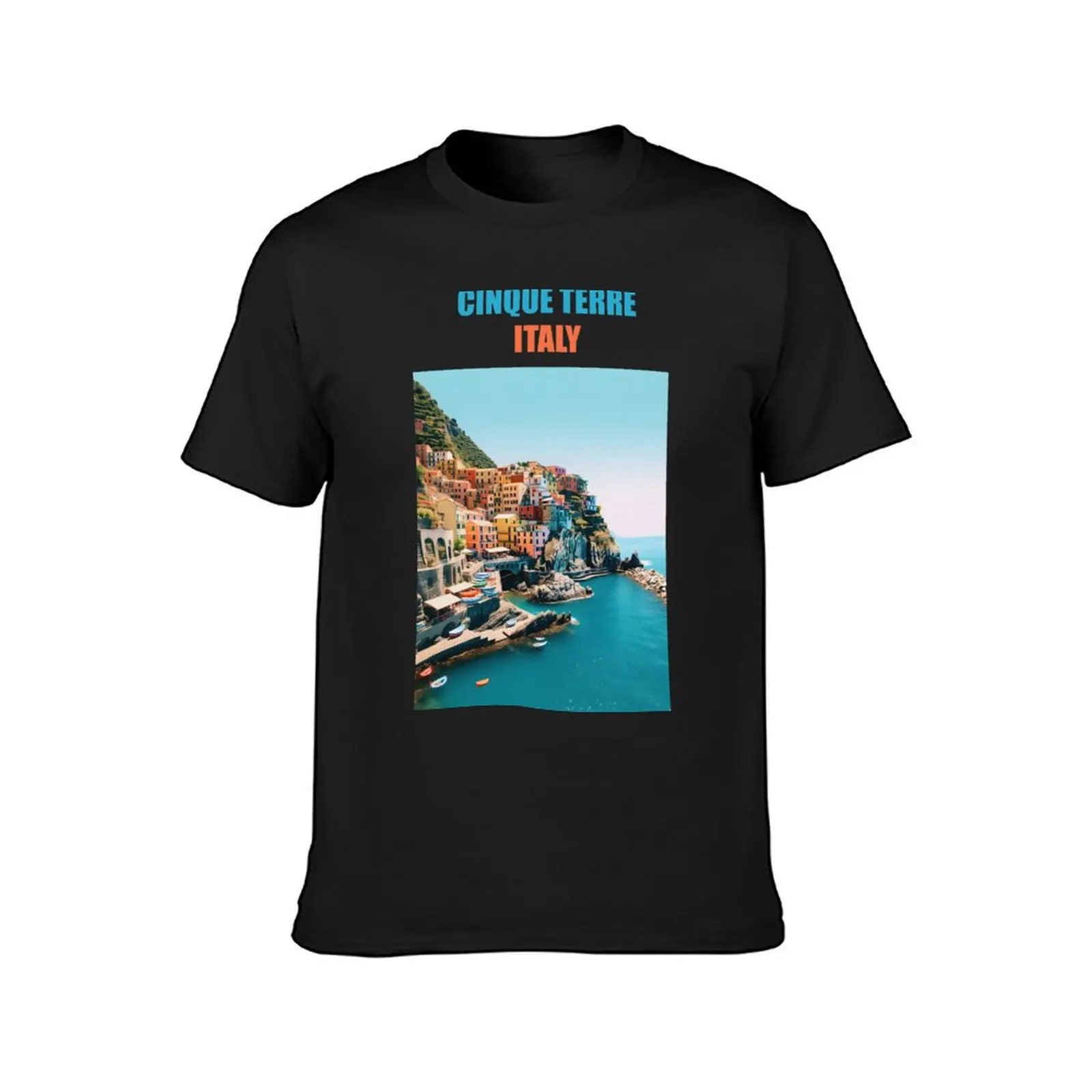 Cinque terre Italy T-Shirt aesthetic clothes graphics men clothings