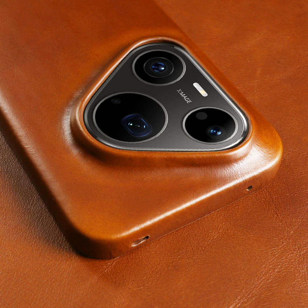 Real Genuine Leather Case for Huawei Pura 90 Pro Mate 80Pro Max 80 Ultra 80 RS 30 40 50 60 Pro Shockproof Phone Cases Back Cover