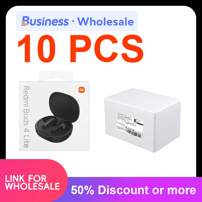 

MIJIA Xiaomi Bluetooth Headset Redmi Buds 4 Lite Wholesale Global Edition Earphones TWS Mi True Wireless Headphones with Mic