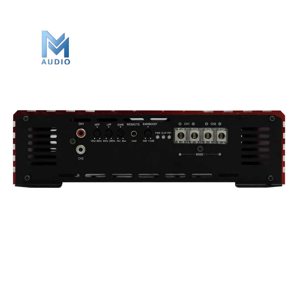 High-end 500 Watts High Power Small Size 2 Channel Full Range Class D Car Audio Amplifier