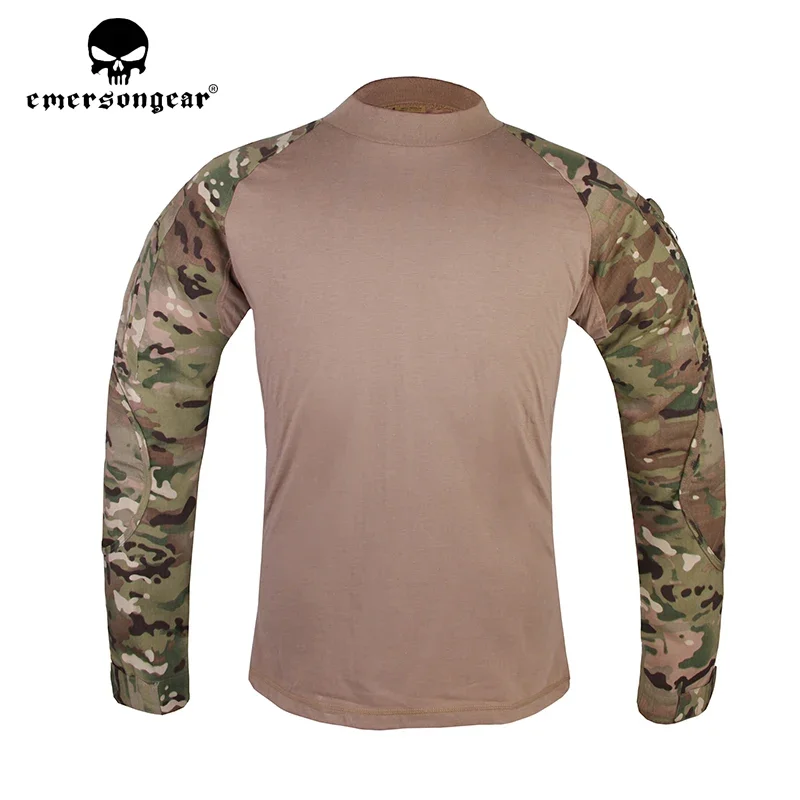 Emersongear Mens Combat Hunting Shirts Tactical Outdoor Sports Fit Tops Shirt Airsoft Camping Clothing Camoflage Hunting