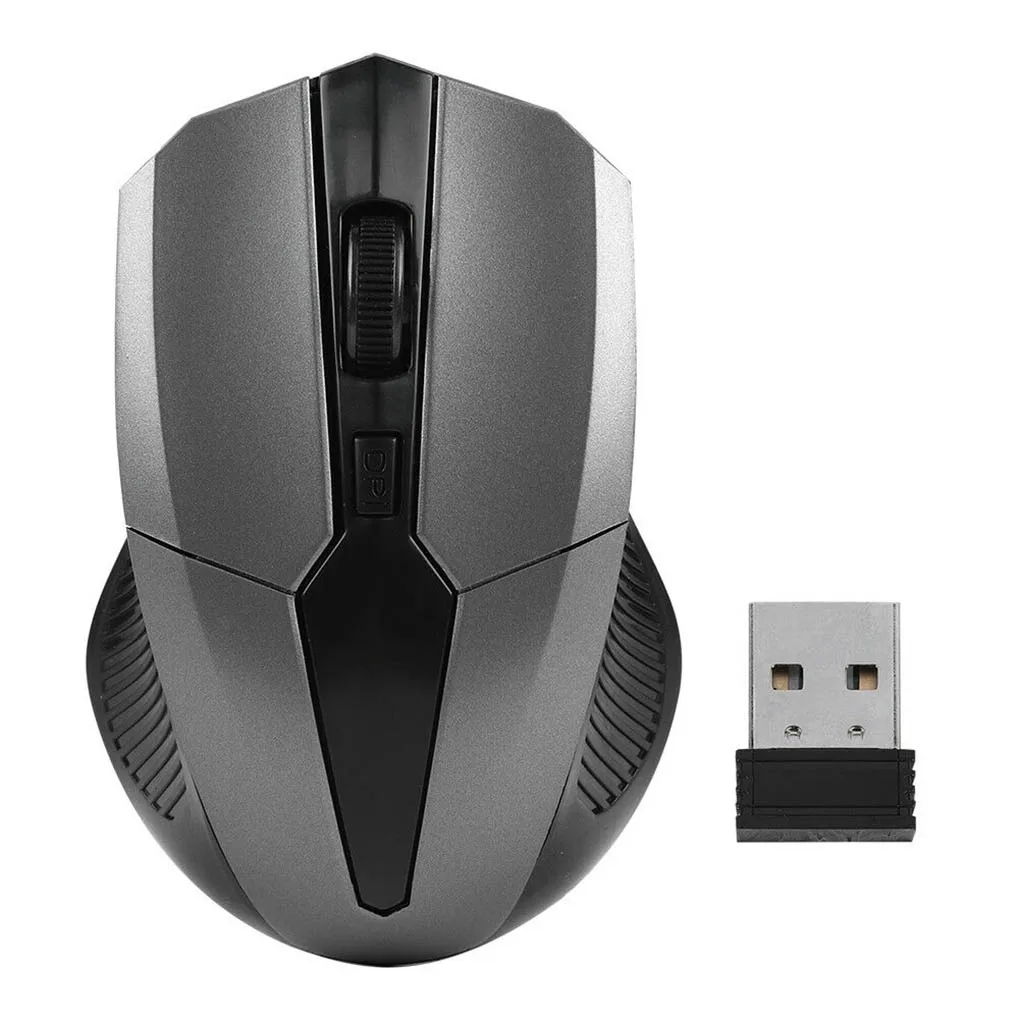 2 4Ghz Wireless Mouse 1200DPI Adjustable Home Office Computer Game Optical Gaming Cordless Mice Gold