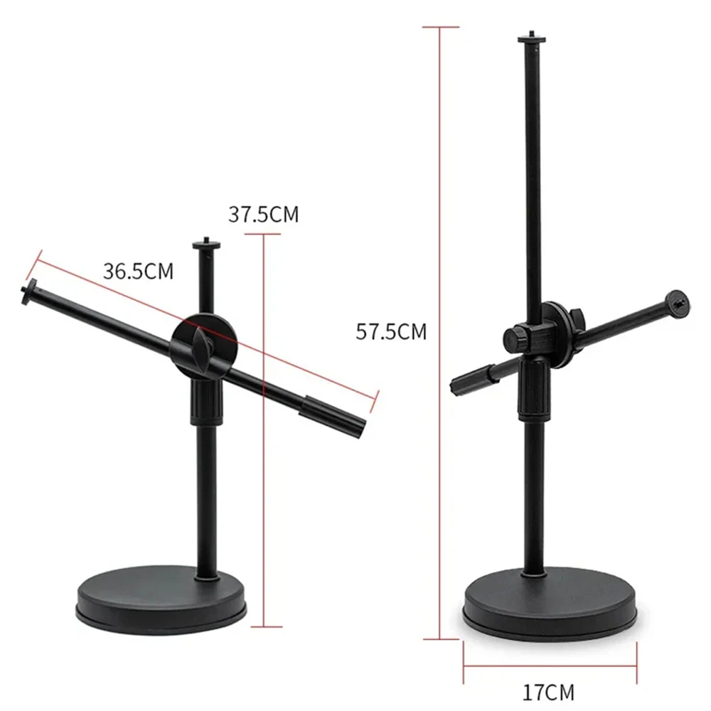 Desktop Mobile Phone Photography Holder Tripod with LED Light Table Tabletop Shooting Stand Tripods for Nail Art Photography