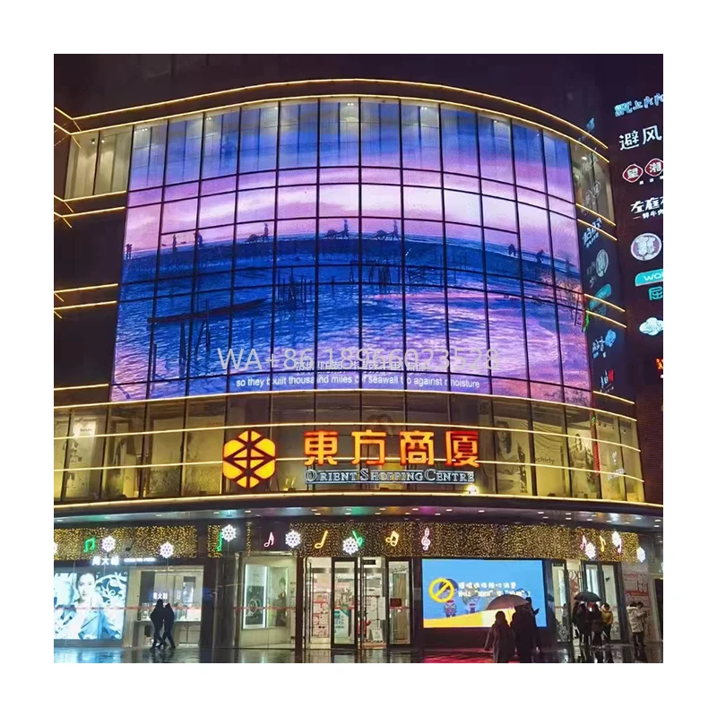 سعر المصنع الرقمية المشارك مكعب مرنة شفافة شاشة LED كريستال Led فيلم شاشة عرض شفافة #1