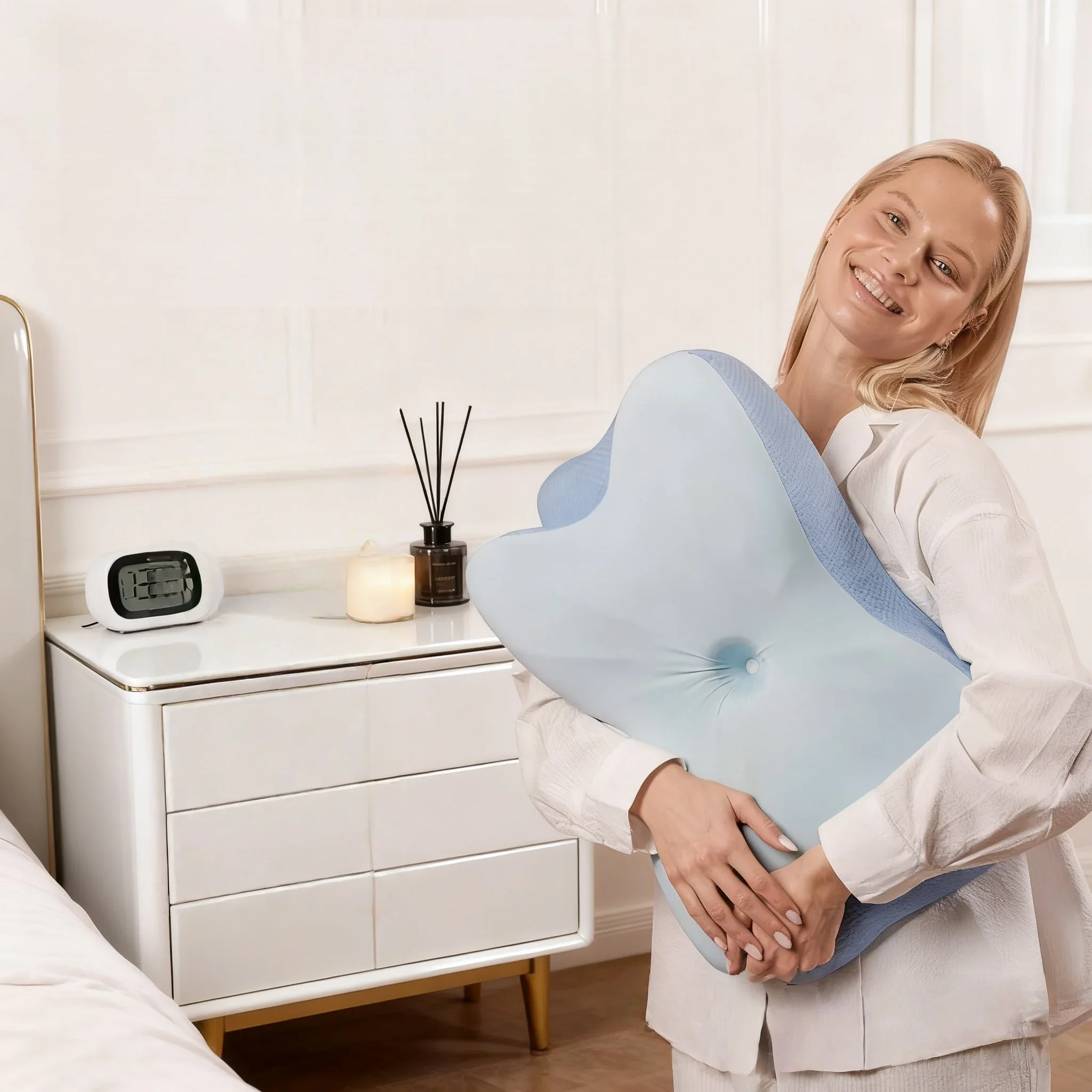 Ergonomic Memory Cotton Pillow - Butterfly Shape Design Professional Cervical Support Pillow Enhances Neck Comfort Restful Sleep
