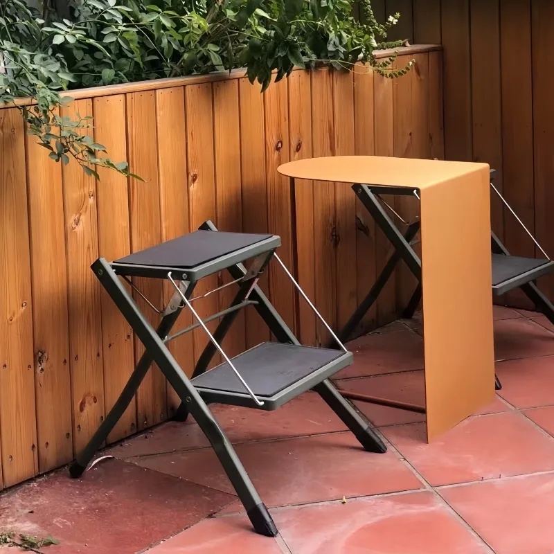 

Многофункциональный складной табурет-ступенька, портативная противоскользящая подставка для ног для внутреннего скалолазания, кухонная мебель, металлическая платформа, стремянка