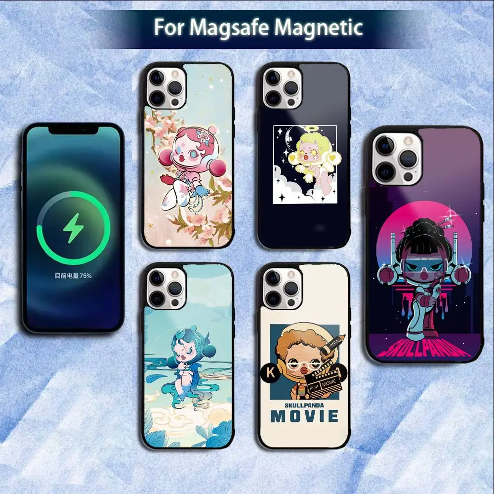 

Cute S-SkullpandaS Phone Case For iPhone 16e,16,15,14,13,12,11,Plus,Pro,Max,Mini Magsafe Magnetic Wireless Charging