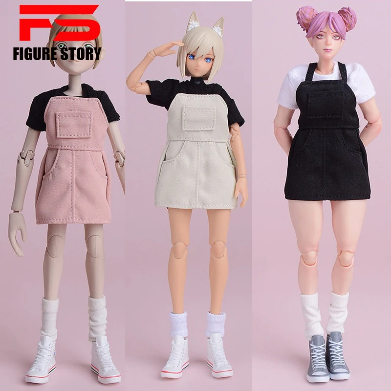 1/12 scale female dolls clothes lovely braces skirt fit 6'' action figure body model