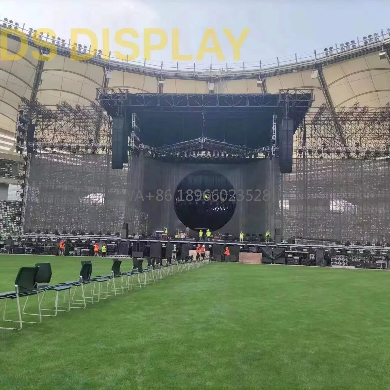 Shenzhen MDS Full Color High Brightness Waterproof Transparent Led Folia Display Screen for Outdoor Vocal Concerts