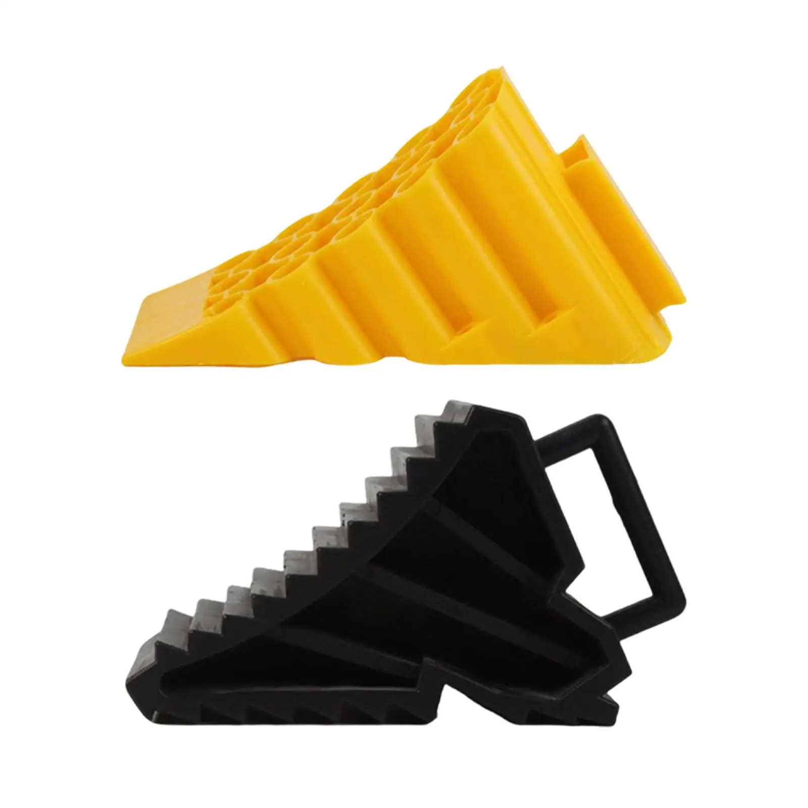 

Triangular Wheel Chock Stopper Portable Heavy Duty Tire Wedge for Trailer Wheel Resistant Outdoor Use