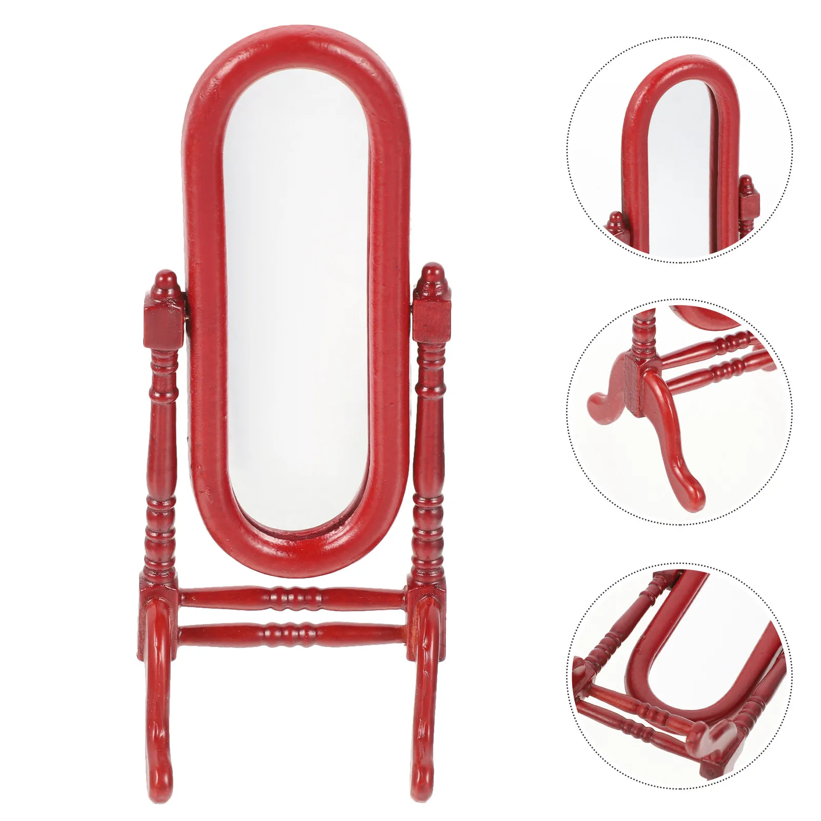 

Миниатюрное зеркало для макетов в масштабе 1:12, с тонкой текстурой, универсальное, для миниатюрных домиков, аксессуар для рукоделия и декора.