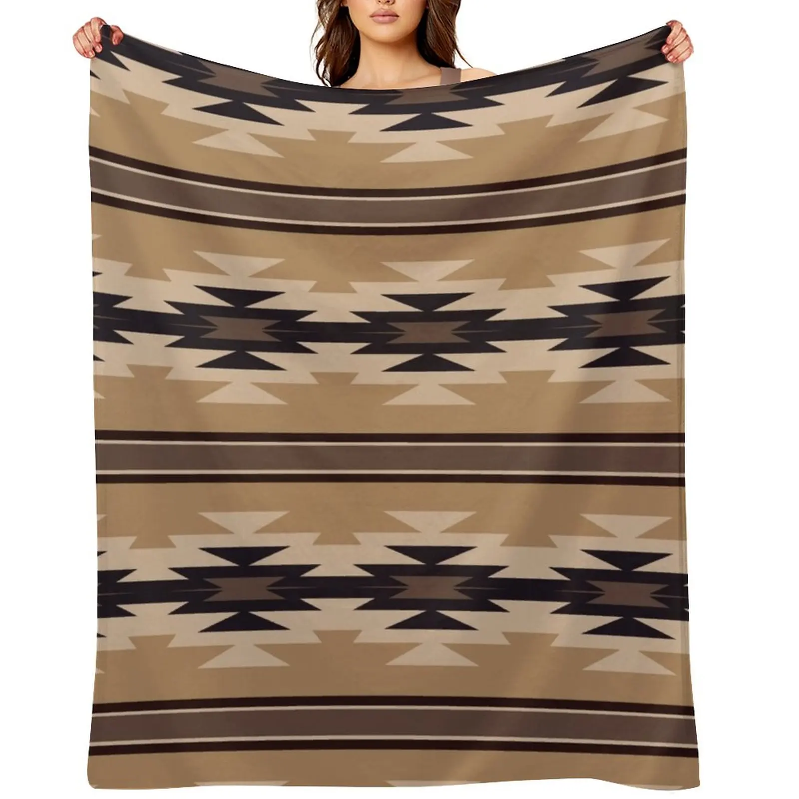 

Navajo Cream And Black Throw Blanket Thin Cute Luxury Brand For Sofa Thin Blankets
