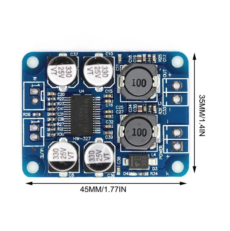 وحدة مكبر كهربائي رقمي 60 وات TPA3118 PBTL أحادية #5