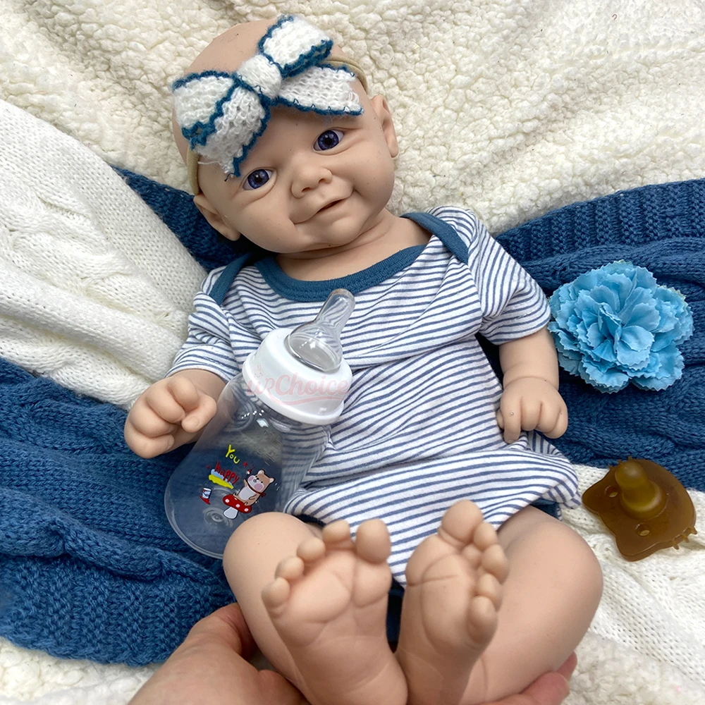 

Кукла-реборн Vivienne из силикона, 43 см, без покраски, для девочки/мальчика, искусственная, моющаяся, с эффектом мягкого прикосновения, для новорожденных, для художников и коллекционеров