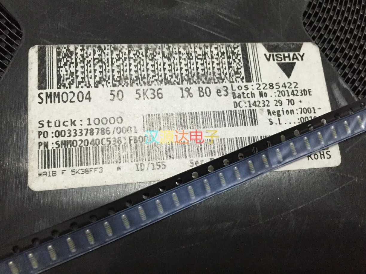

100 шт./лот SMM02040C5361FB000 0204 5,36 К 5 К36 1% 0,25 Вт чипы электронные новые