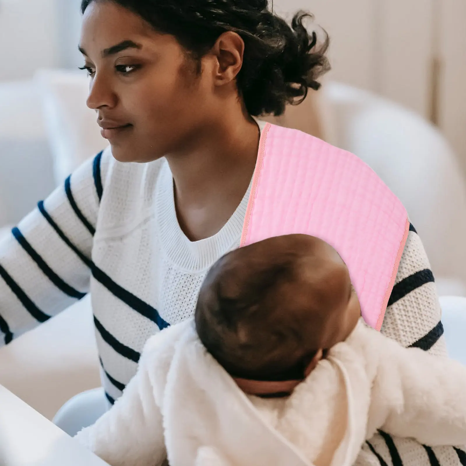 

3Pcs Baby Burp Cloths Absorbent Wear-Resistant Household Infant Towels Convenient Cotton Baby Accessory Newborn Drool Spit-Up