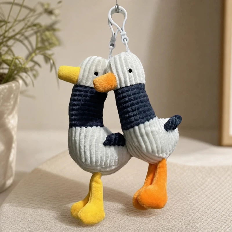 New Spot Full Of Luck Refueling Duck Pendant Doll Keychain Cute Doll Backpack Pendant Decoration Birthday Surprise Souvenir